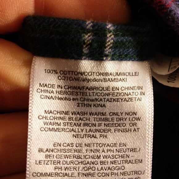 Brooks Brothers flannel shirt mens L Large Regent fit blue plaid long sleeve - Picture 7 of 8